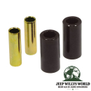 Blattfederbuchsen Set Federgehänge vorne oder hinten PU schwarz Jeep CJ 55-75