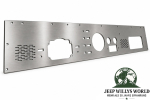 Armaturenbrett Panel Edelstahl Jeep CJ5 CJ7 CJ8 76-86