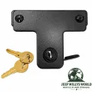 Motorhaubenschloss schwarz pulverbeschichtet Jeep Wrangler JK (07-18)