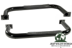 Schwellerrohre mit Trittauflage Ø 76mm schwarz Jeep CJ7 76-86