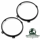 OMIX-Ada Scheinwerferhalteringe Scheinwerferhalter Paar in schwarz rechts und links Jeep Wrangler JK (07-18)