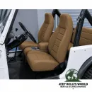 Rugged Ridge Ersatzsitz vorne rechts oder links Nutmeg Jeep CJ5 CJ7 CJ8 / Wrangler YJ TJ (1976-2002)