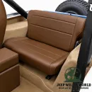 Rugged Ridge Rücksitzbank klappbar Nutmeg Denim Jeep CJ5 CJ7 CJ8 / Wrangler YJ (1976-1995)