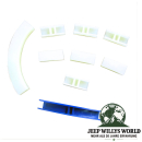 Schaltführungs Set für Schalthabel am NP228, NP229, NP231 und NP242 Verteilergetriebe. Jeep SJ / J Serie / Cherokee XJ / Wrangler YJ / TJ / Grand Cherokee ZJ / ZG / WJ / WG (1982-2007).