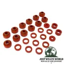 Prothane Karosserieauflagegummi Set Polyurethan Rot Jeep CJ8 (1981-1985)