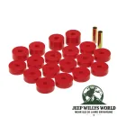 Prothane Karosserieauflagegummi Set Polyurethan Rot Jeep CJ5 CJ6 (1974-1975)