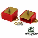 Prothane Motorgummi Lager Paar Polyurethan rot Jeep CJ5 CJ7 CJ8 4,2L 6 Zyl. Motor (1978-1986)