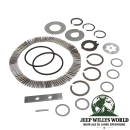 Reparatursatz Kleinteile für T18 Schaltgetriebe Jeep CJ (72-79), gesamter Lieferumfang abgebildet.