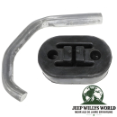Auspuffgummi und Aufhänger Halter für 4,0L, 4,7L, 5,2L und 5,9L Benzin Motor. Jeep Grand Cherokee ZJ / ZG / WJ / WG (1996-2004).