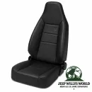 Bestop Komfort Sitz Trailmax II Sport vorne rechts oder links Schwarz Denim Jeep CJ5 CJ7 CJ8 / Wrangler YJ TJ (1976-2006)