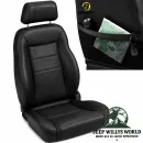 Bestop Sportsitz Trailmax II Pro vorne rechts Black Denim Jeep CJ5 CJ7 CJ8 / Wrangler YJ TJ (1976-2006)