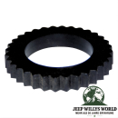 Dichtgummi, Distanzscheibe am Kardanflansch vorne oder hinten am NP147, NP242, NP247, NP249, NVG241, NVG242 oder NV241OR Verteilergetriebe. Jeep Cherokee XJ / Wrangler TJ / Grand Cherokee ZJ / ZG / WJ / WG Liberty KJ (1987-2007).