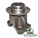 Kardanflansch Dana 30 Vorderachse, 44 Hinterachse, 300 Verteilergetriebe Jeep CJ Wrangler Cherokee Commanche 66-93, Flansch verschraubung auf Montagepunkten liegend, ganzer Artikel zu sehen.
