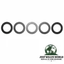 Crown Kegelradeinstellscheiben Satz Vorderachse Dana 30 + 44 und Hinterachse Dana 35 + 44 Jeep Wrangler  / Grand Cherokee  / Commander (94-25)