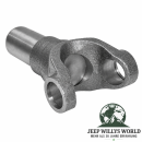 Kardanflansch Dana 30 Vorderachse, 44 Hinterachse, 300 Verteilergetriebe Jeep CJ Wrangler Cherokee Commanche 66-93, Flansch verschraubung auf Montagepunkten liegend, ganzer Artikel zu sehen.