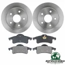 Raybestos Scheibenbremsen & Beläge Komplett-Set hinten für Jeep Grand Cherokee WJ WG (99-04).