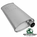 AP Exhaust Endschalldämpfer für 2,7L CRD, 4,0L und 4,7L Benzin Motor. Jeep Grand Cherokee WJ WG (99-01)