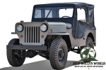 Tigertop Verdeck inkl. Türen Schwarz Jeep Willys CJ3B 53-64