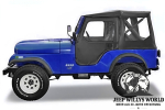 Tigertop Verdeck inkl. Türen Schwarz Willys M38A1 + Jeep CJ5 55-75