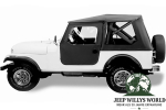 Tigertop Verdeck inkl. Türen Schwarz Jeep CJ7 76-86