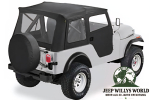 Supertop Verdeck incl. teilbare Türen Black Crush Jeep CJ5 76-83