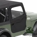Bestop 2-Piece Doors Pair Soft Doors Black Denim Jeep CJ7 CJ8 / Wrangler YJ (1980-1995)