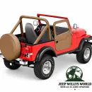 Bestop 2-Piece Doors Pair Soft Doors Spice Denim Jeep CJ7 (1976-1980)