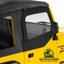 Bestop Soft Upper Doors Pair Black Denim Jeep Wrangler TJ (1996-2006)