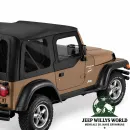 Bestop Soft Upper Doors Pair Black Diamond Jeep Wrangler TJ (1996-2006)