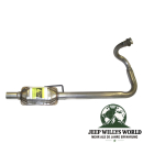 Hosenrohr, Flammrohr mit Katalysator für 2,5L Motor. Jeep Wrangler TJ (1996-24.01.2000).