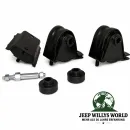 Crown Motorhalter Motorgummi + Getriebegummi Set Jeep Wrangler YJ 4,0L + 4,2L 6 Zyl. (1987-1995)