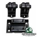Crown Engine Mount Right / Left + Transmission Mount Bracket Set Jeep Wrangler TJ 2.4L + 2.5L (96-06)