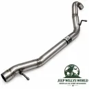 Flammrohr Hosenrohr mit zwei Katalysatoren 3,8L Jeep Wrangler JK (07-09)