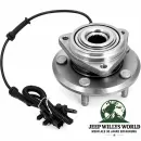 Radnabe komplett inkl. Radlager Dana 30 + 44 Vorderachse rechts oder links. Jeep Wrangler JK (07-10)
