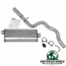 Dynomax Ultra Flo Endschalldämpfer und Endrohrbogen Kit für 4,0L + 4,7L Motor. Jeep Grand Cherokee (02-04)