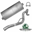 AP Endschalldämpfer + Endrohrbogen Kit 2,25