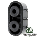 Auspuffgummi, Halter für Jeep Wrangler TJ (hinten) / Grand Cherokee WJ / WG (hinten) / Liberty KJ (vorne). (1996-2007).