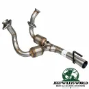 Flammrohr Hosenrohr mit zwei Katalysatoren 3,8L Jeep Wrangler JK (07-09)