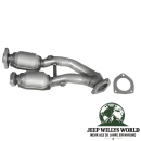 Doppel Katalysator für 4,0L 6 Zylinder Motor. Jeep Cherokee XJ (20.01.2000-2001), mit Dichtung.