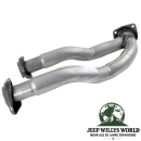 Y-Flammrohr, Doppel-Hosenrohr für 4,0L 6. Zylinder Benzinmotor. Jeep Cherokee XJ (2000).