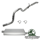 Endschalldämpfer und Endrohrbogen Kit (aluminisiert) mit 2
