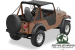 Bikini Top Bestop Traditional Schwarz Willys M38A1 + Jeep CJ5 + CJ6 55-75
