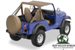 Bikini Top Traditional Tan Denim Jeep CJ5 76-83