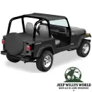 Bestop Strapless Bikini Top Vinyl Black Denim Jeep Wrangler YJ (1992-1995)