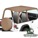 Bestop Strapless Safari Bikini Top Vinyl Spice Denim Jeep Wrangler YJ (1992-1995)
