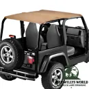 Bestop Strapless Safari Bikini Top Vinyl Spice Denim Jeep Wrangler TJ (1996-2002)