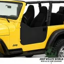 Bestop Lower Half Fabric Soft Doors Bestop Black Denim Jeep Wrangler TJ (1996-2006)