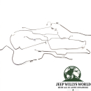Bremsleitungssatz 7-teilig Edelstahl mit Quadratrac Jeep CJ7 76-79