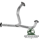 Walker Flammrohr für 5,0L & 5,9L 8-Zylinder Motor. Jeep CJ5 CJ7 (1972-1986).