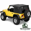 Bestop Supertop NX Folding Top Black Denim  with tinted windows Jeep Wrangler TJ (1996-2006)